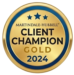 Martindale-Hubbell Client Champion Gold